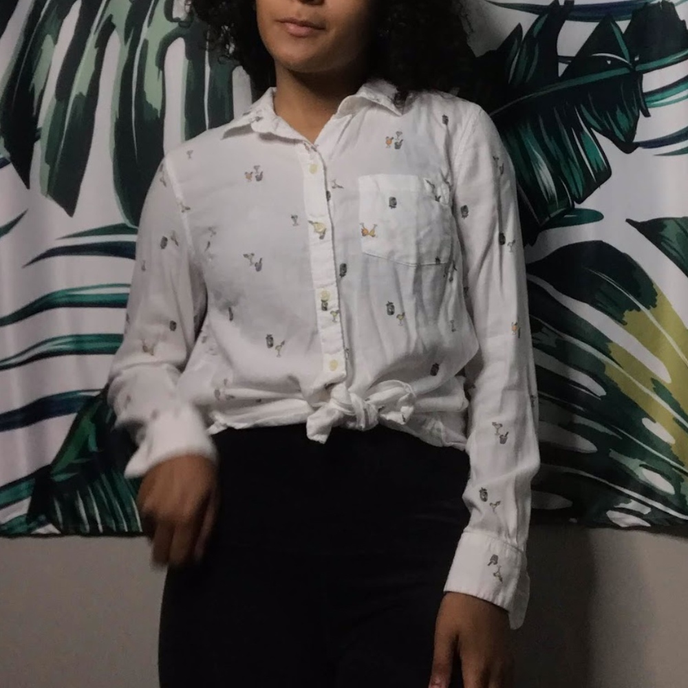 Cocktail button down shirt